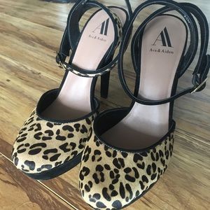 Animal print heels